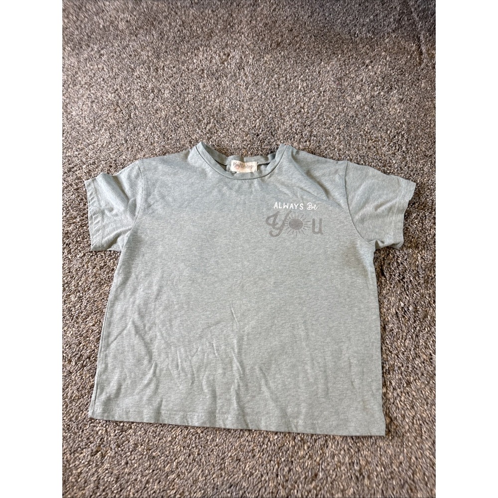 Buttercup Girls T-Shirt with Graphic Print Green Size L (14)